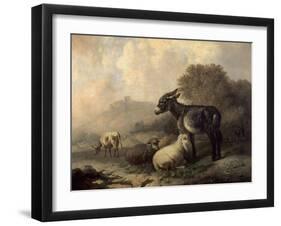 Paisaje Con Animales, Hacia 1844-Jenaro Perez Villaamil-Framed Giclee Print