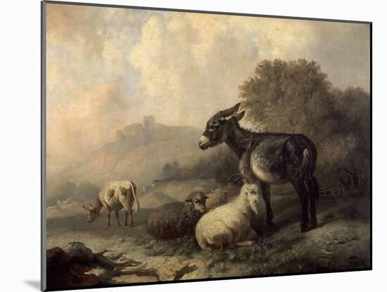 Paisaje Con Animales, Hacia 1844-Jenaro Perez Villaamil-Mounted Giclee Print