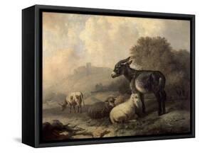 Paisaje Con Animales, Hacia 1844-Jenaro Perez Villaamil-Framed Stretched Canvas