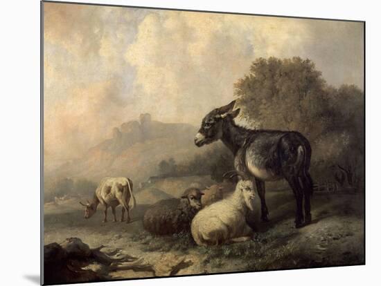 Paisaje Con Animales, Hacia 1844-Jenaro Perez Villaamil-Mounted Giclee Print