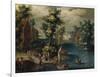 Paisaje Con Barcas, 1652-1661-Isaac Van Oosten-Framed Giclee Print