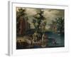 Paisaje Con Barcas, 1652-1661-Isaac Van Oosten-Framed Giclee Print