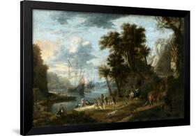 Paisaje Con Desembarco de Holandeses en Tierras de Brasil, C 1640, Museo Del Prado, Madrid, Spain-Jan Peeters-Framed Giclee Print