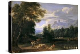 Paisaje Con Pastores-Adriaen Fransz Boudewijns-Stretched Canvas