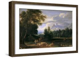 Paisaje Con Pastores-Adriaen Fransz Boudewijns-Framed Giclee Print