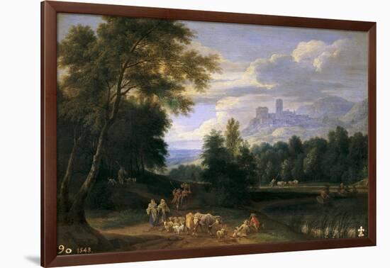 Paisaje Con Pastores-Adriaen Fransz Boudewijns-Framed Giclee Print