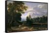 Paisaje Con Pastores-Adriaen Fransz Boudewijns-Framed Stretched Canvas