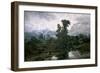 Paisaje De El Pardo Al Disiparse La Niebla, 1866-Antonio Munoz Degrain-Framed Giclee Print