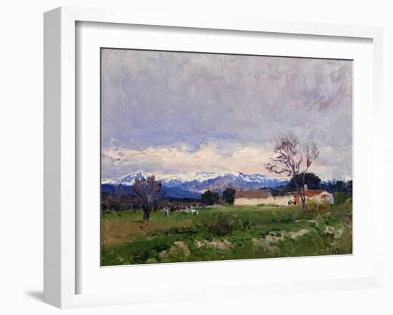 Paisaje Del Pardo, 1910-1911-Aureliano De Beruete-Framed Giclee Print