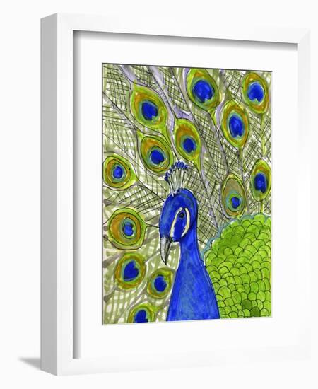 Paisley B Peacock-Blenda Tyvoll-Framed Giclee Print