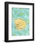 Paisley Cat-My Zoetrope-Framed Art Print