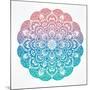 Paisley Floral Mandala Illustration.-Katja Gerasimova-Mounted Art Print