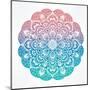 Paisley Floral Mandala Illustration.-Katja Gerasimova-Mounted Art Print