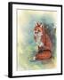 Paisley Fox-The Tangled Peacock-Framed Giclee Print