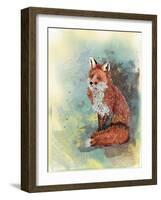 Paisley Fox-The Tangled Peacock-Framed Giclee Print