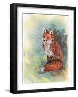 Paisley Fox-The Tangled Peacock-Framed Giclee Print