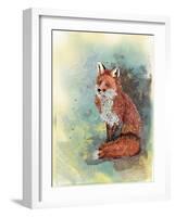 Paisley Fox-The Tangled Peacock-Framed Giclee Print