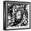 Paisley Party B/W-Mindy Sommers-Framed Giclee Print