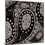 Paisley Party Beige-Mindy Sommers-Mounted Giclee Print