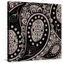 Paisley Party Beige-Mindy Sommers-Stretched Canvas