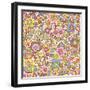 Paisley Pattern On White-Ron Magnes-Framed Giclee Print