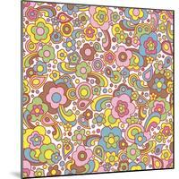 Paisley Pattern On White-Ron Magnes-Mounted Giclee Print