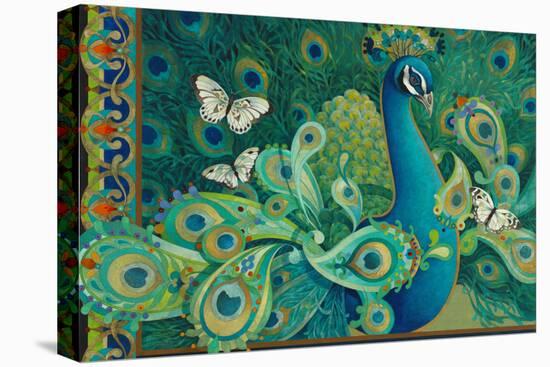 Paisley Peacock-David Galchutt-Stretched Canvas