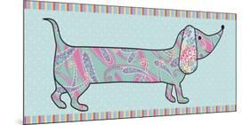 Paisley Pooch I-Linda Wood-Mounted Giclee Print