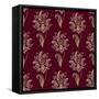 Paisley Seamless Floral Pattern-seamartini-Framed Stretched Canvas