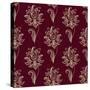 Paisley Seamless Floral Pattern-seamartini-Stretched Canvas