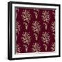 Paisley Seamless Floral Pattern-seamartini-Framed Art Print