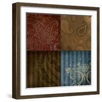 Paisley Squares II-Patricia Pinto-Framed Art Print