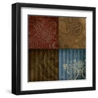 Paisley Squares II-Patricia Pinto-Framed Art Print