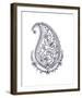 Paisley Teardrop-The Vintage Collection-Framed Giclee Print