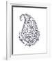 Paisley Teardrop-The Vintage Collection-Framed Giclee Print