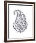 Paisley Teardrop-The Vintage Collection-Framed Giclee Print