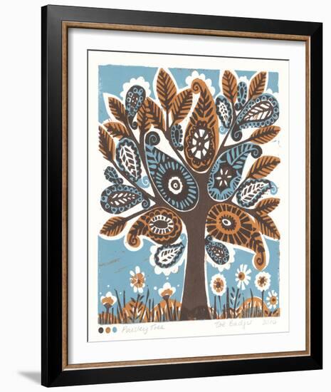 Paisley Tree-Zoe Badger-Framed Giclee Print