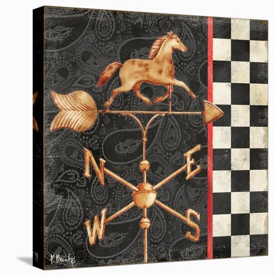 Paisley Weathervanes I-Paul Brent-Stretched Canvas