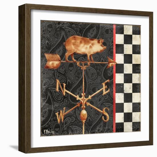 Paisley Weathervanes III-Paul Brent-Framed Art Print