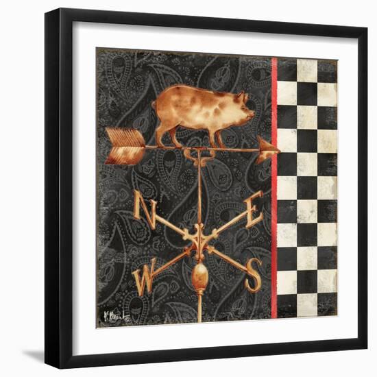 Paisley Weathervanes III-Paul Brent-Framed Art Print