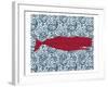 Paisley Whale 1-Kimberly Allen-Framed Art Print