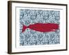 Paisley Whale 1-Kimberly Allen-Framed Art Print