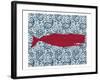 Paisley Whale 1-Kimberly Allen-Framed Art Print