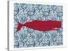 Paisley Whale 1-Kimberly Allen-Stretched Canvas