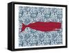 Paisley Whale 1-Kimberly Allen-Framed Stretched Canvas