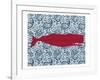 Paisley Whale 1-Kimberly Allen-Framed Art Print