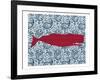 Paisley Whale 1-Kimberly Allen-Framed Art Print