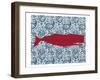 Paisley Whale 1-Kimberly Allen-Framed Art Print