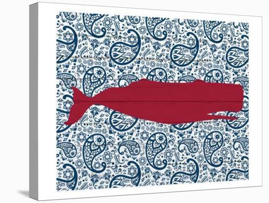 Paisley Whale 1-Kimberly Allen-Stretched Canvas