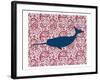 Paisley Whale 2-Kimberly Allen-Framed Art Print